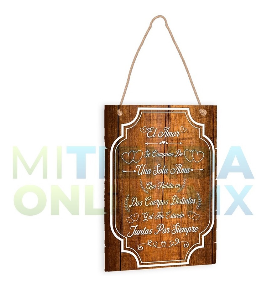 Letrero Cuadro Pajes Boda Decoración - 40x60cm