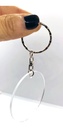 60 Llaveros De Acrílico Transparente  3mm,  Formas Diversas 