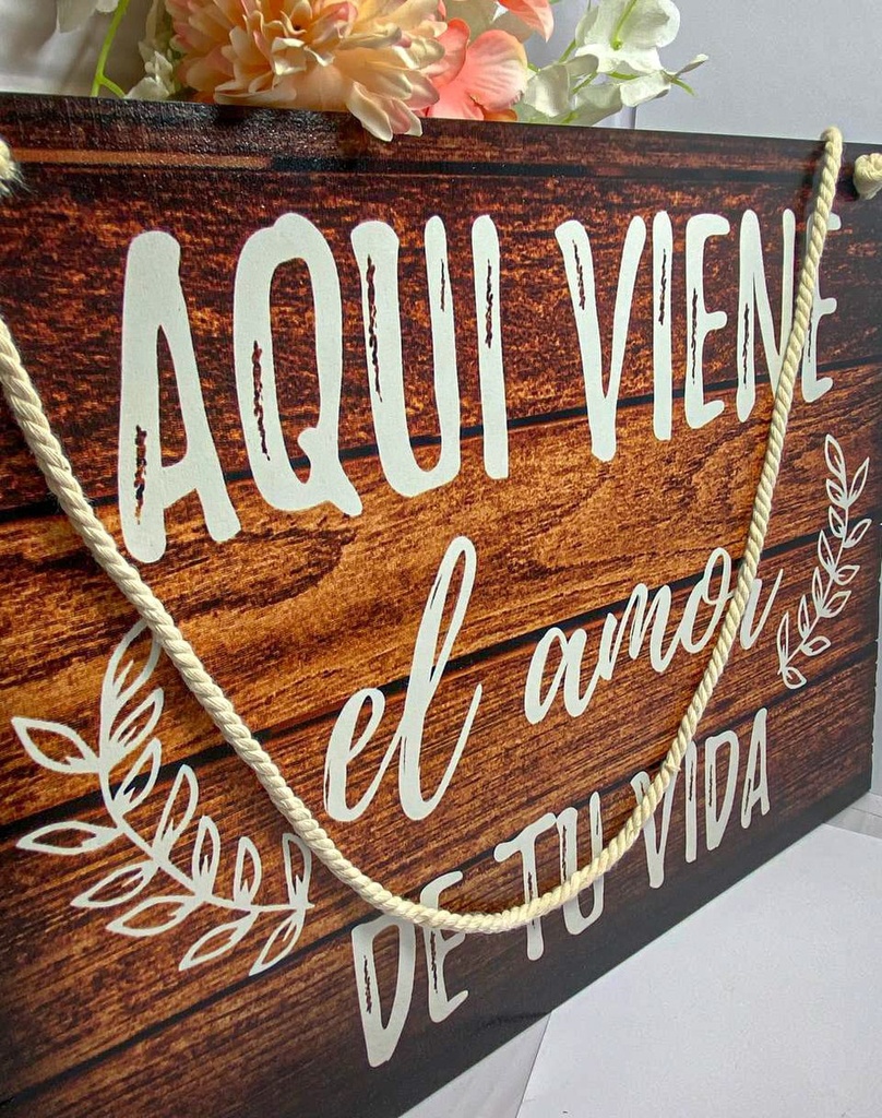 Letrero Cuadro Pajes Boda Decoración Celebracion - 40x30cm