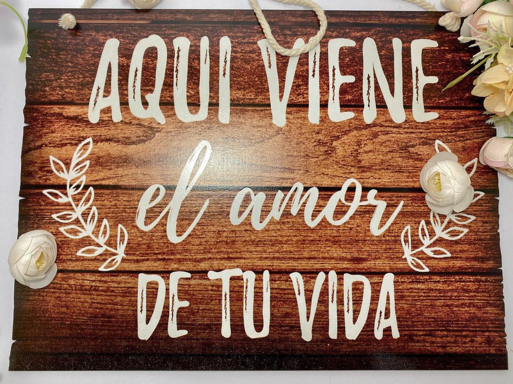 Letrero Cuadro Pajes Boda Decoración Celebracion - 40x30cm