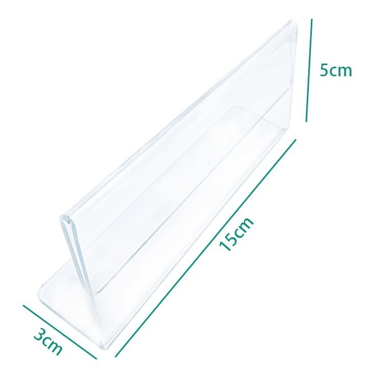 Porta Nombre, Acrílico De 2mm 15x5 Cm Pack 80