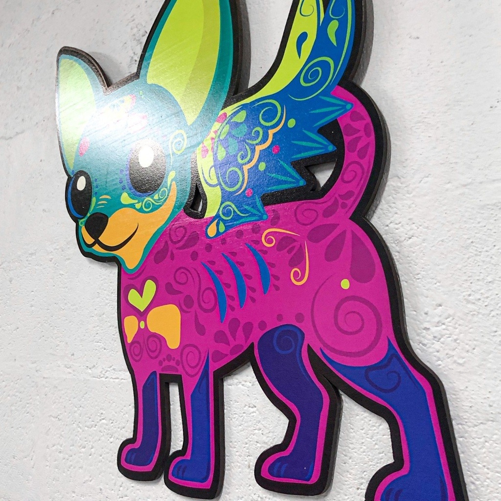 Cuadro Perro Alebrije Impresión Directa (mdf 6mm) Chico