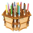 Porta Plumones De Mdf Para 150 Crayola Super Tips