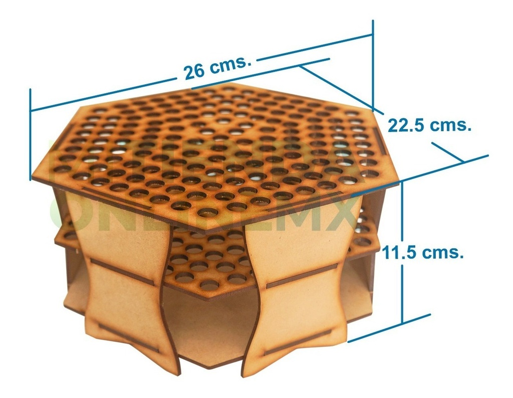 Porta Plumones De Mdf Para 150 Crayola Super Tips
