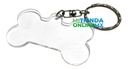 Llaveros Acrilico- Forma Hueso, Pack De 100 Piezas 4.5x2.5cm