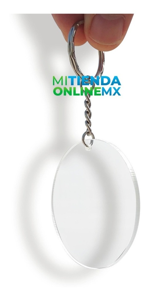 Llaveros Acrilico Redondos 6cm Herraje De Cadena 80 Piezas 