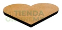 100 Piezas De Corazón Natural 15 Cm En Mdf Madera 3mm
