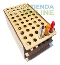 Porta Plumones De Mdf Para 50 Crayola Super Tips M2