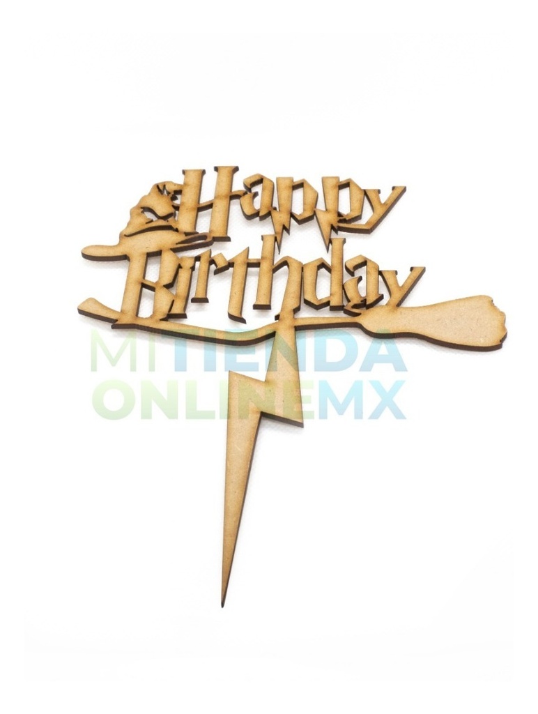 15 Letreros Pastel Cake Topper Variedad Fiesta - Mdf 3mm 