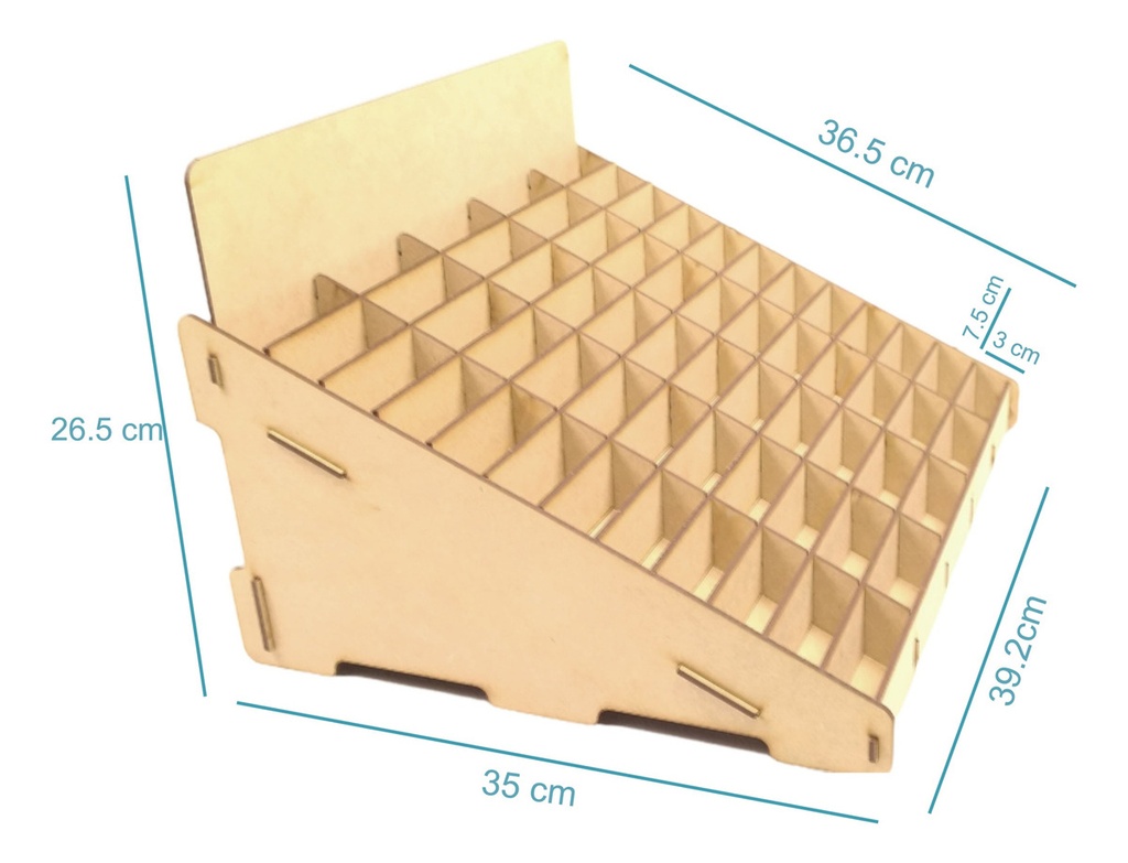 Caja Organizador Exhibidor Mdf Para 60 Cajetilla De Cigarro