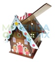 Casa Dulcero Adorno Navideño Jengibre Mdf