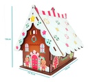 Casa Dulcero Adorno Navideño Jengibre Mdf