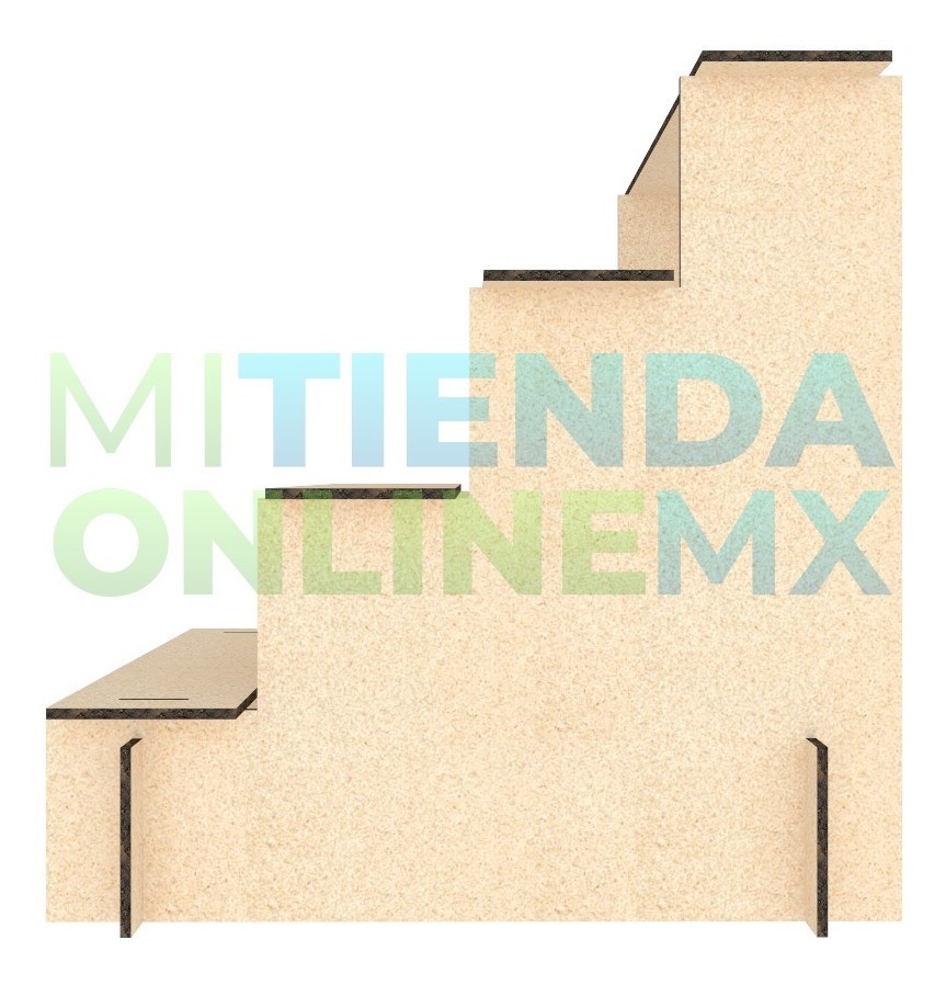 Base Escalera Bautizo Boda Xv Años Candy Bar 4 Niveles Mdf