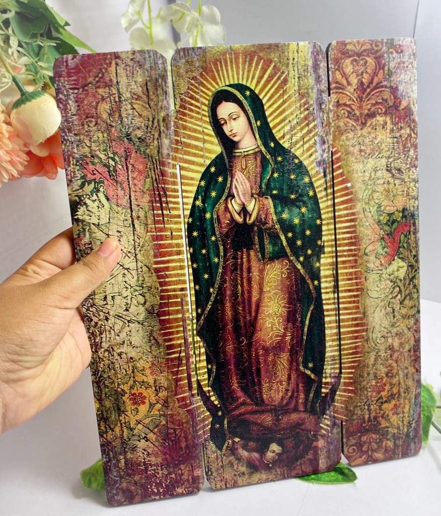 Cuadro Virgen Guadalupe Impresión Directa En Mdf 30x25cm