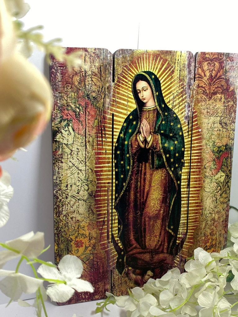 Cuadro Virgen Guadalupe Impresión Directa En Mdf 30x25cm