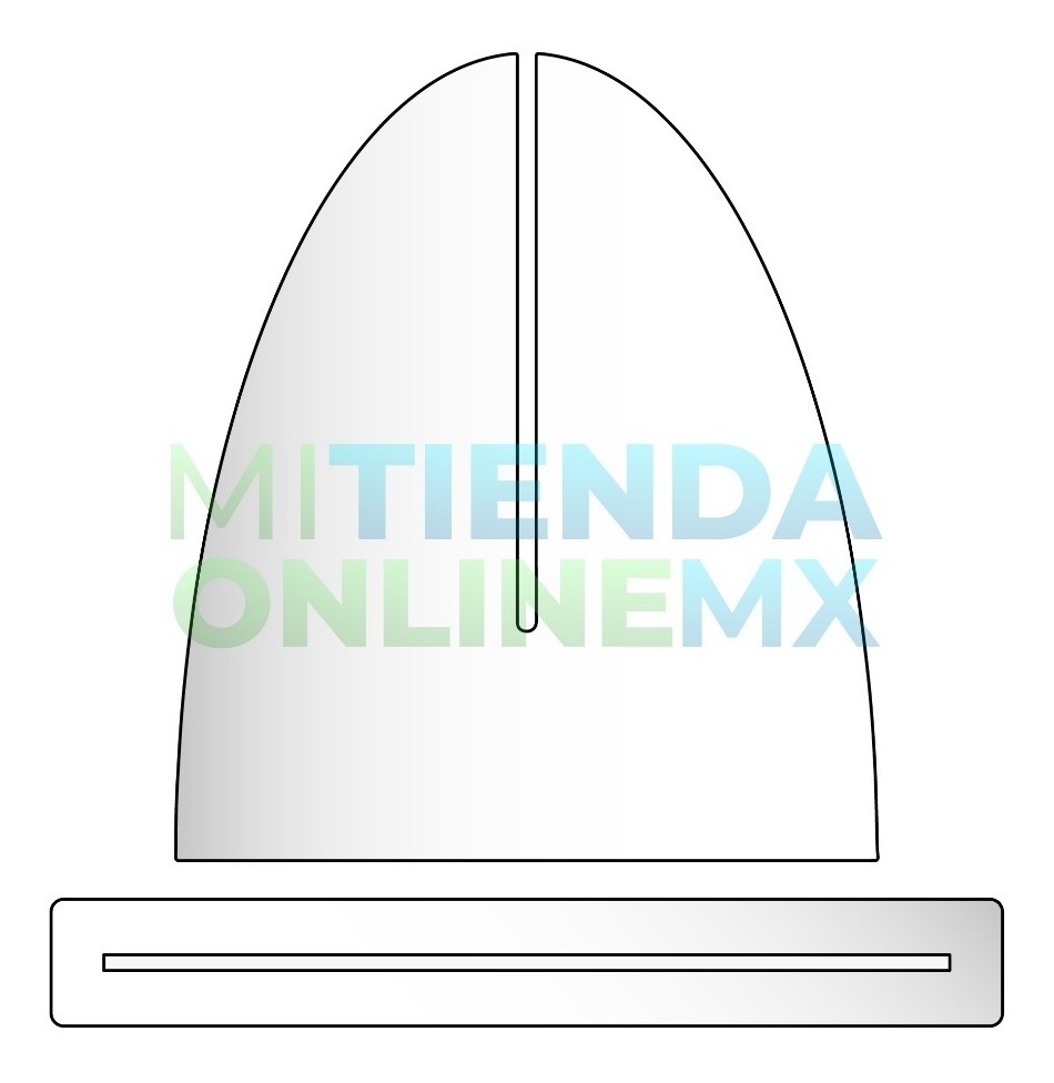 Repuesto Bases Mampara Escritorio Acrilico 4mm