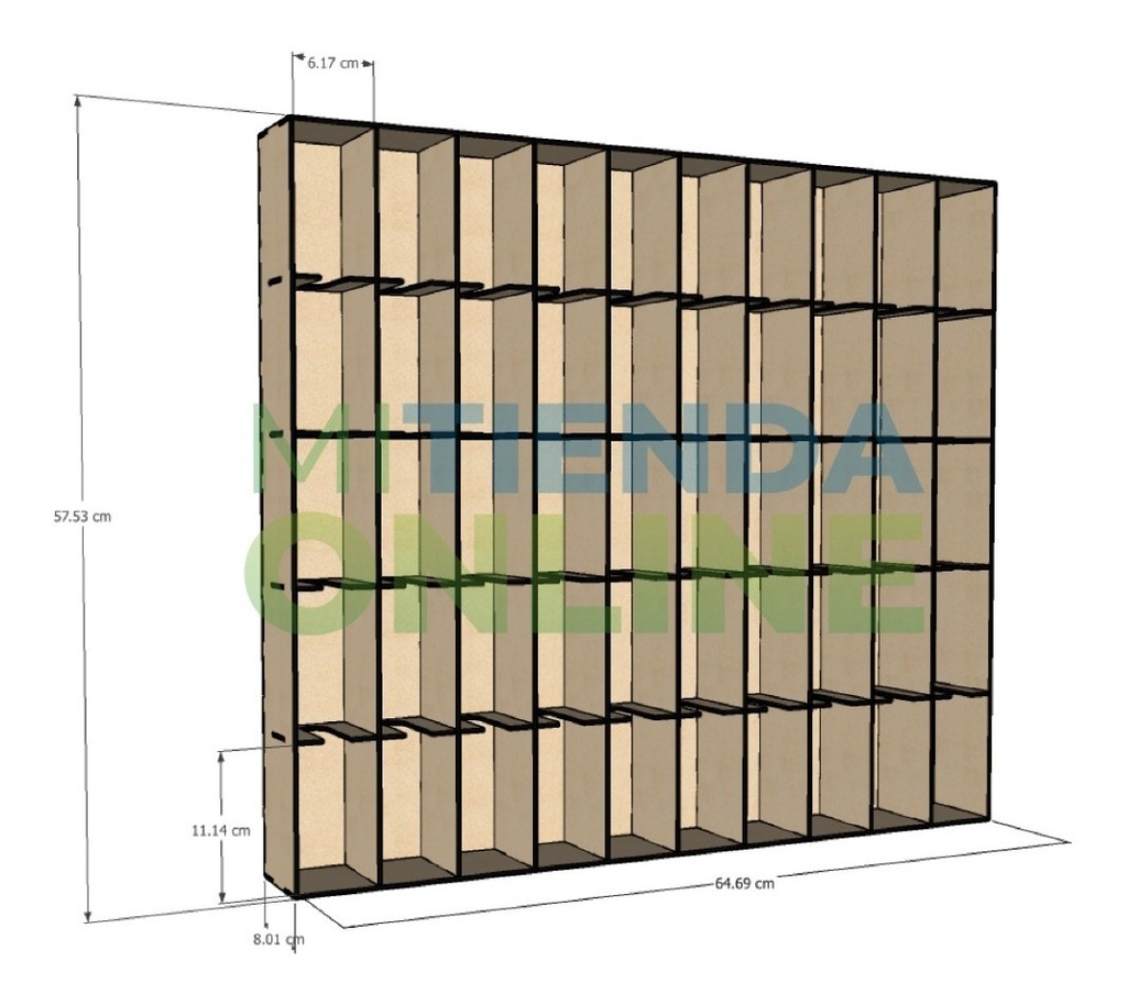 Caja Organizador Exhibidor Para 150 Cajetillas Cigarro Pared