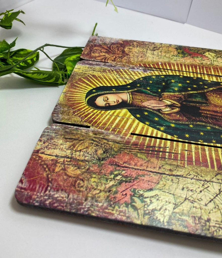 Cuadro Virgen Guadalupe Impresión Directa En Mdf 30x25cm