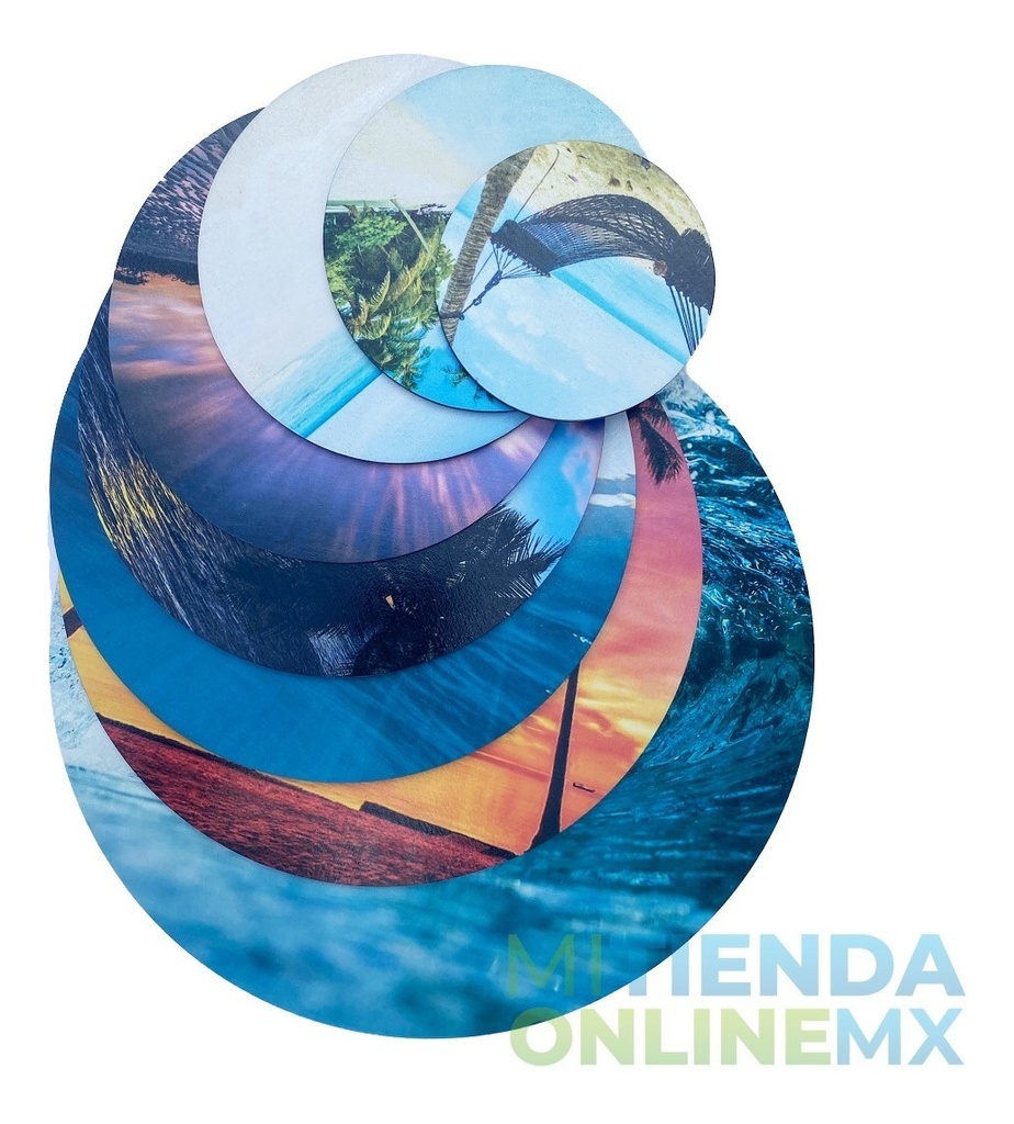 Cuadros Relajación Natural Decoración Mar Pack 8 Mdf