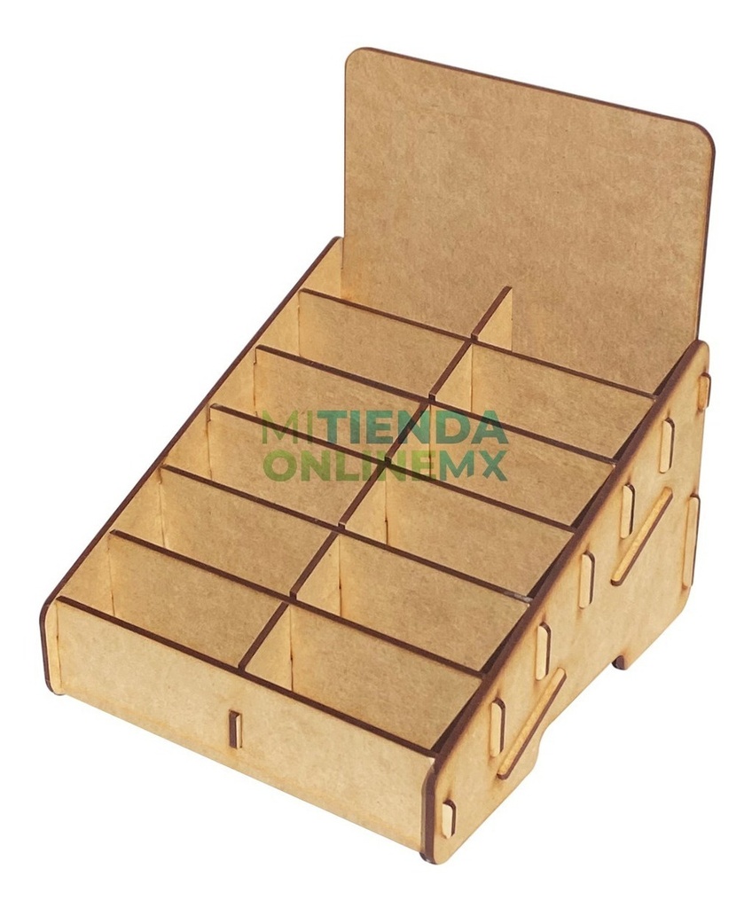 Organizador Exhibidor Mdf Para 12 Cajetilla De Cigarro Doble