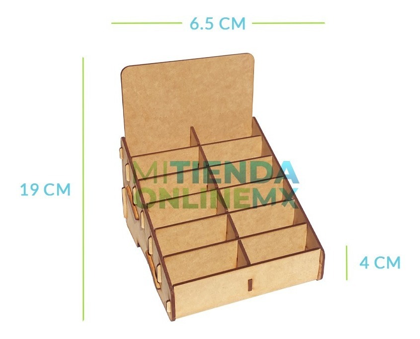 Organizador Exhibidor Mdf Para 12 Cajetilla De Cigarro Doble