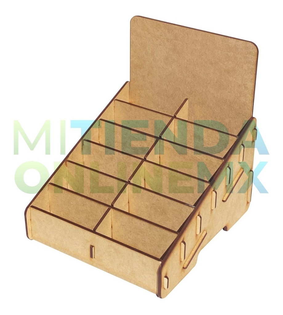Organizador Exhibidor 12 Cajetillas Cigarro Horizontal Mdf