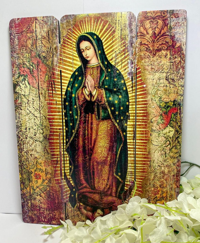 Cuadro Virgen Guadalupe Impresión Directa En Mdf 30x25cm
