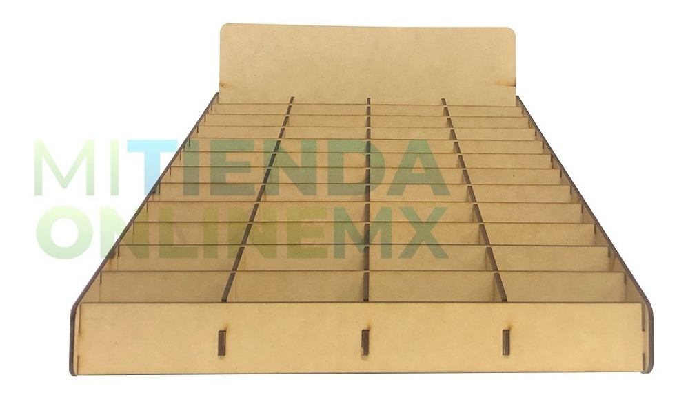 Caja Organizador Exhibidor Mdf Para 48 Cajetilla De Cigarro