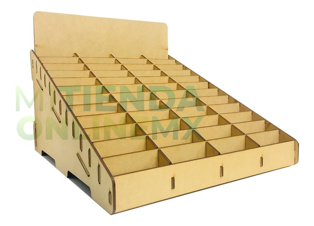 Caja Organizador Exhibidor Mdf Para 48 Cajetilla De Cigarro
