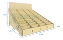 Caja Organizador Exhibidor Mdf Para 48 Cajetilla De Cigarro