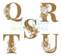 Letras Mdf Flores Corte Laser 30 Cm 3mm (pack 6)