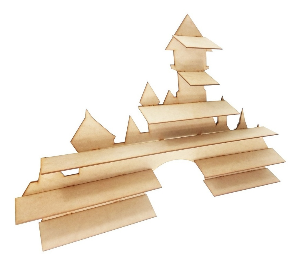 Repisa Estanteria Para Juguetes Castillo Mdf 6 Mm 