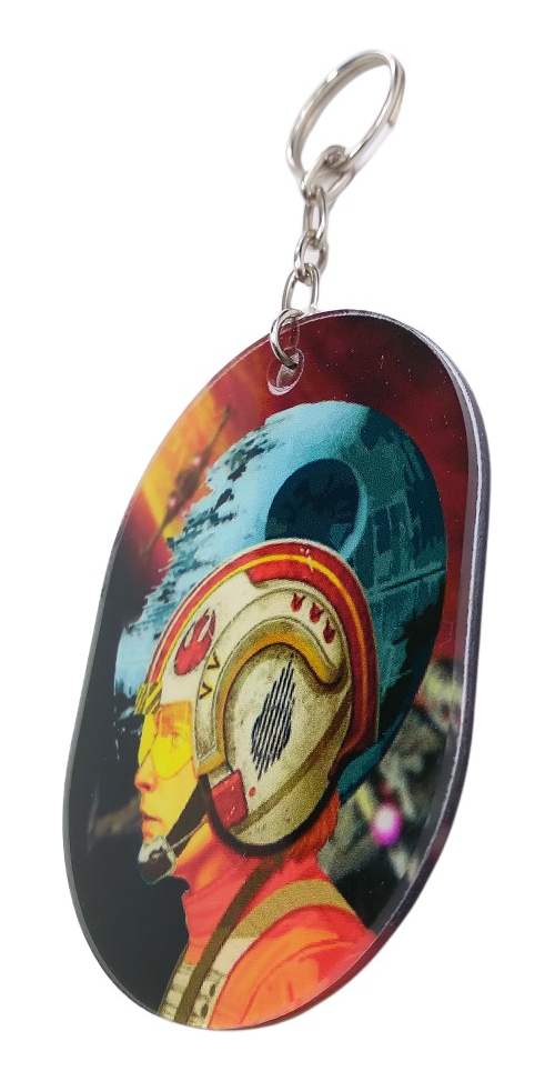 Juego De Llaveros Doble Vista Acrílico Impreso