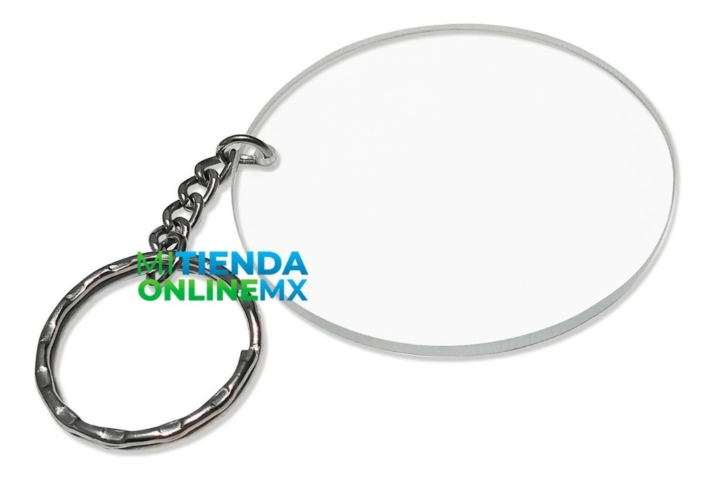 Llaveros Acrilico Redondos 6cm Herraje De Cadena 35 Piezas 