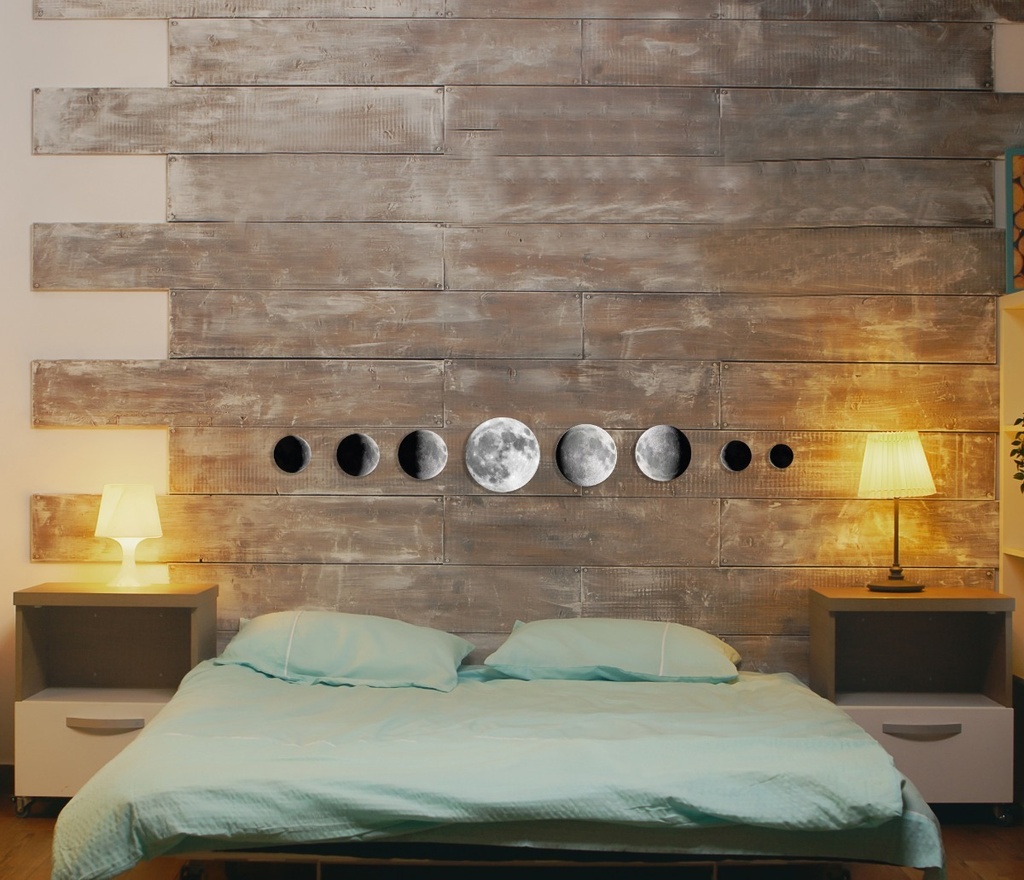 Cuadros Relajación Natural Decoración Luna Pack 8 Mdf