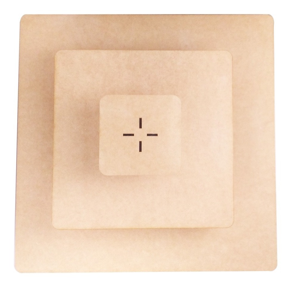 Base Cuadrada De 3 Pisos Para Cupcakes Exhibidor Pastel Mdf