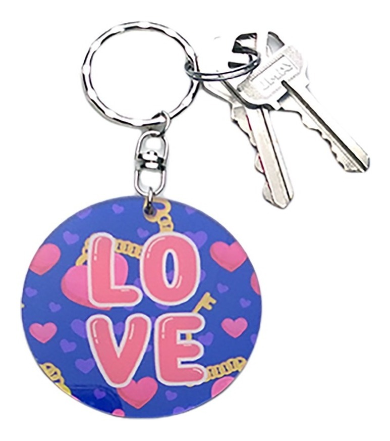 Llavero Personalizado Doble Vista Acrílico Impreso Pack 20 