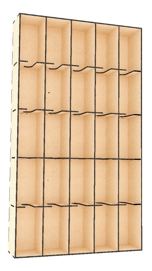 Caja Organizador Exhibidor Para 75 Cajetillas Cigarro Pared