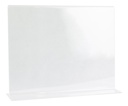 Porta Menu Acrílico Doble Vista Oficio Horizontal Pack 10 Ud