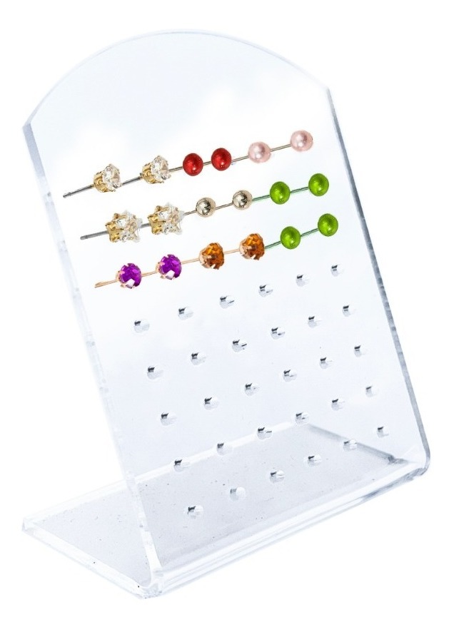 Exhibidor Organizador Acrílico De Aretes Joyería M01 Pack 5