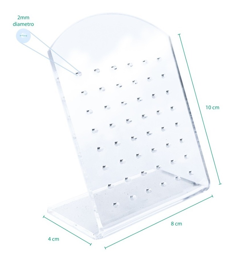 Exhibidor Organizador Acrílico De Aretes Joyería M01 Pack 5