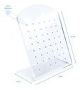 Exhibidor Organizador Acrílico De Aretes Joyería M01 Pack 5