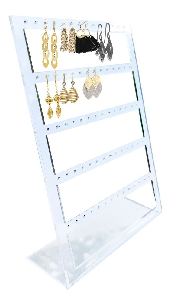 Exhibidor Organizador Acrílico De Aretes Joyería M02 Pack 5