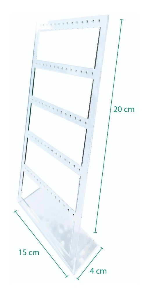 Exhibidor Organizador Acrílico De Aretes Joyería M02 Pack 5