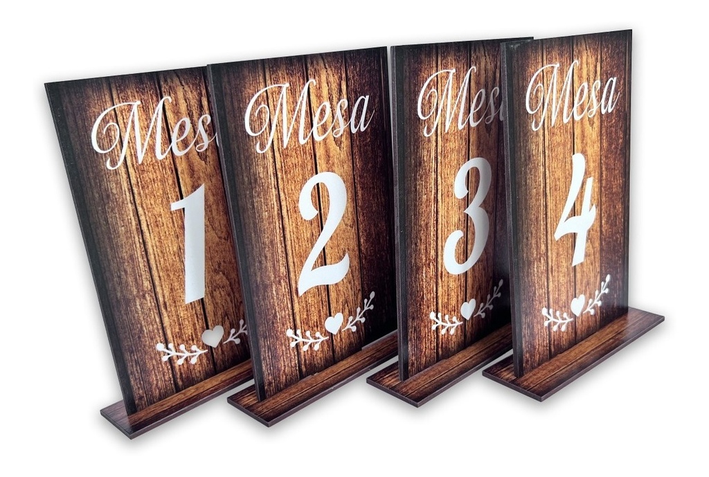 Kit Decoración Boda Arbol Cuadros Numero Mesa Caja Sobres