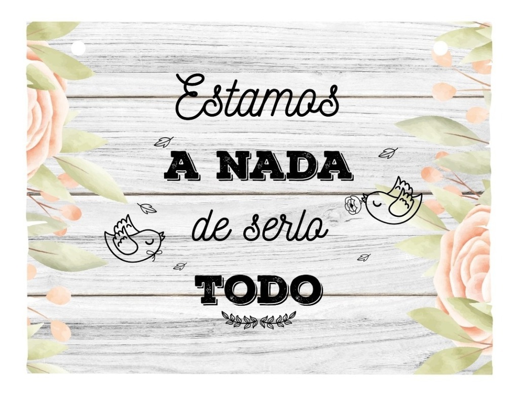 Letrero Cuadro Paje Boda Decoración 40x30cm  Crea Tu  Diseño