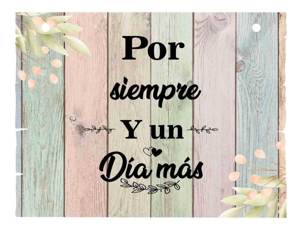 Letrero Cuadro Paje Boda Decoración 40x30cm  Crea Tu  Diseño