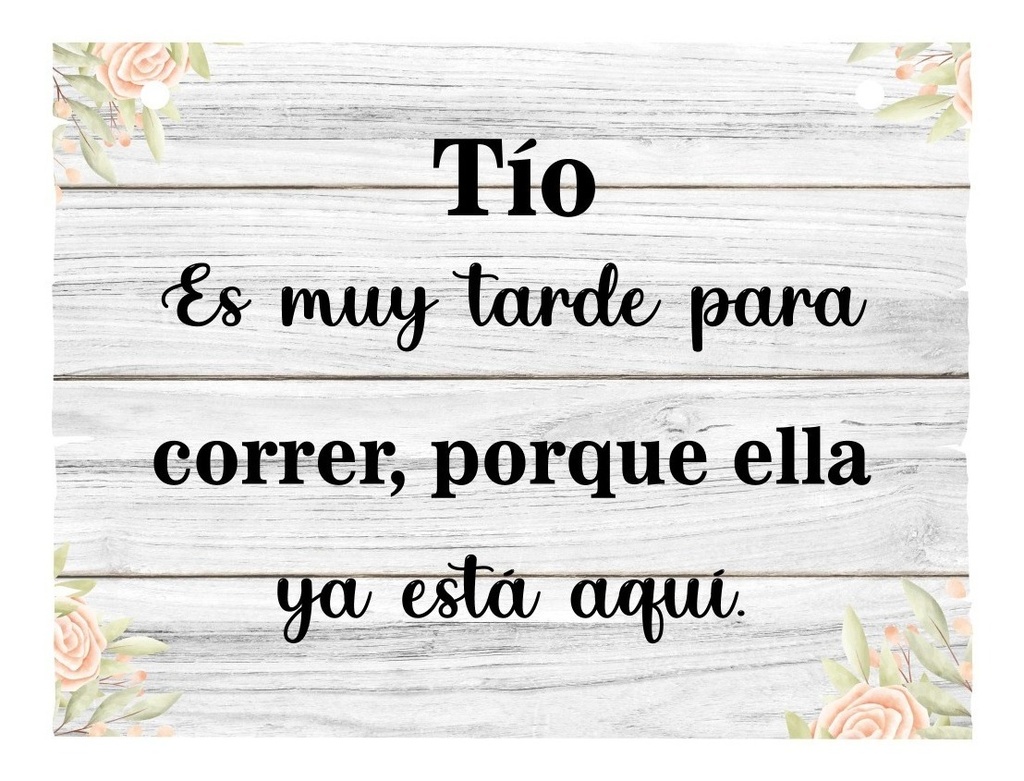 Letrero Cuadro Paje Boda Decoración 40x30cm  Crea Tu  Diseño