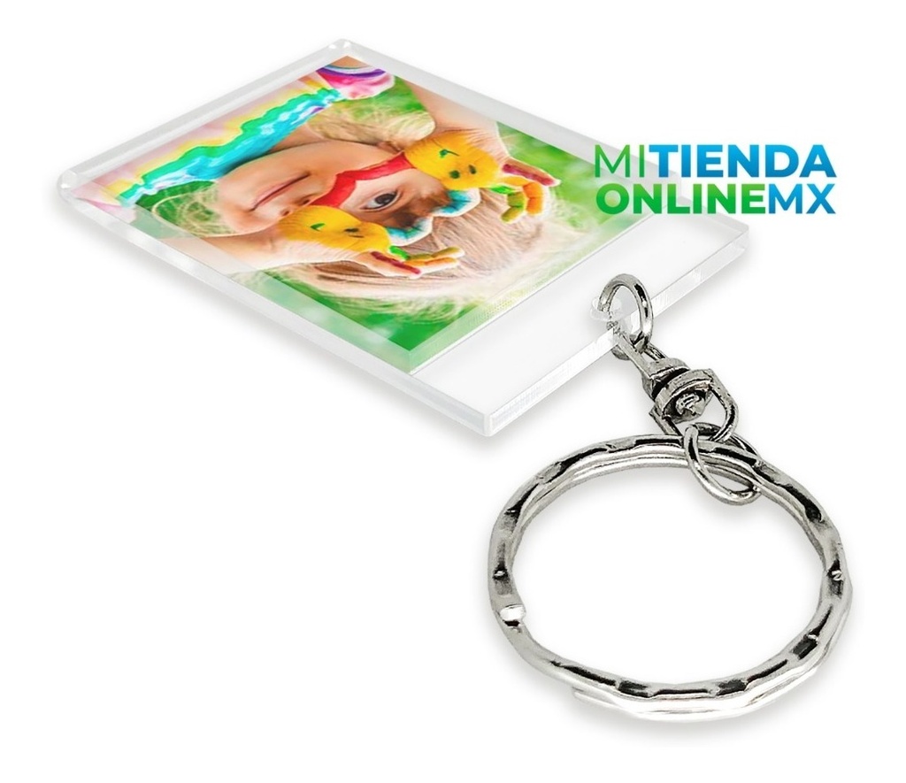 Llavero De Acrílico 2mm, 5x4 Cm, Pack De 500 Porta Retrato
