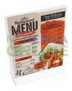 10 Porta Menu Acrílico  Restaurantes Carta Vertical